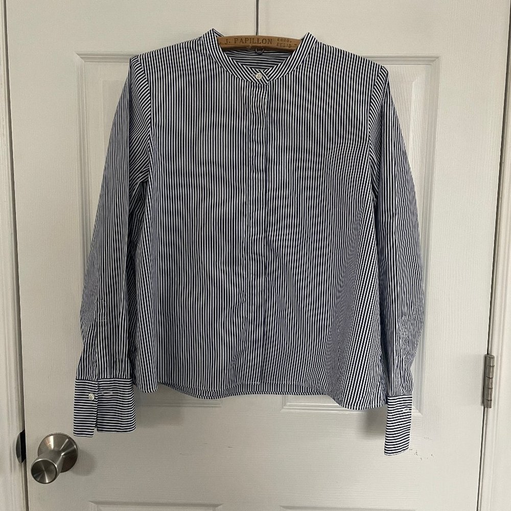 MUJI Collarless Boxy Shirt